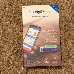 MyID Sport Medical ID LG Blue & Green Bracelet